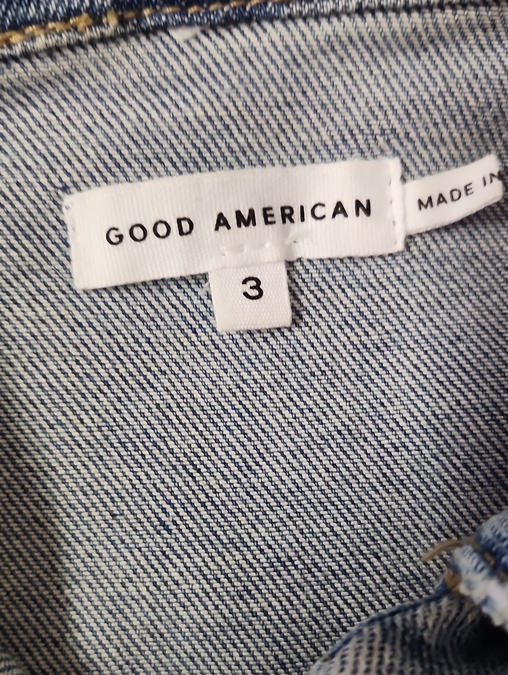 Good American Fit For Success Denim Jumpsuit Size Large - Picture 4 of 9